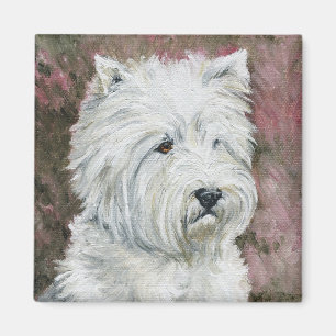 "West Highland Terrier" Magnet d'art de chien