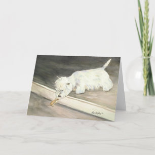 "West Highland Terrier rencontre Hamster" Carte po