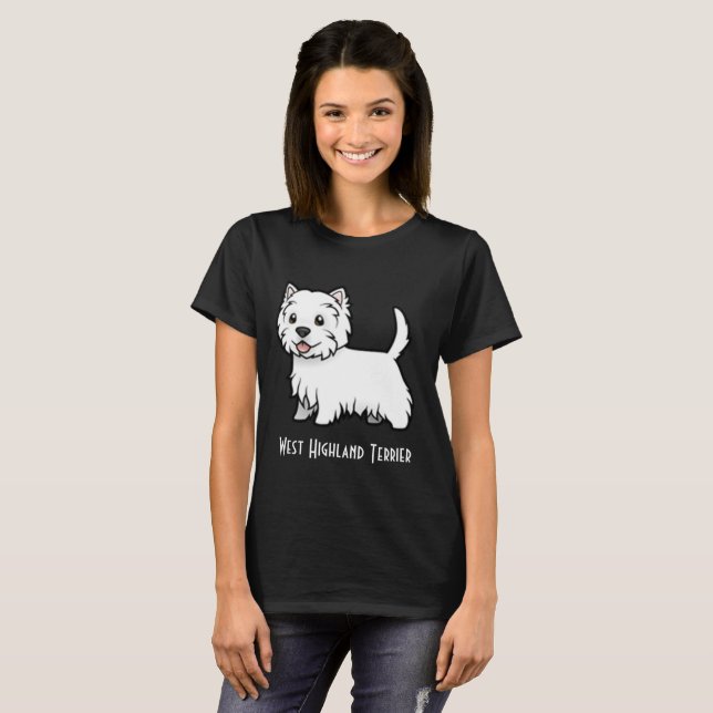 West Highland Terrier T-Shirt (Vorne ganz)
