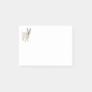 West Highland Terrier Welpenhund Liebe Post-it Klebezettel