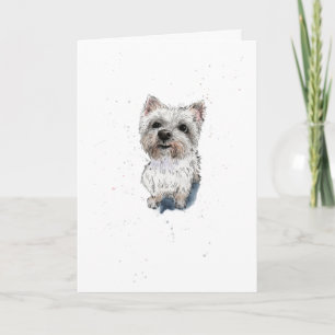 West Highland Terrier Westie niedlich Dog Birthday Karte