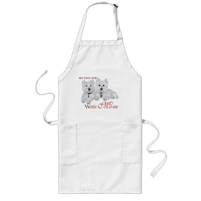 West Highland Terriers Mother Day Lange Schürze (Vorne)
