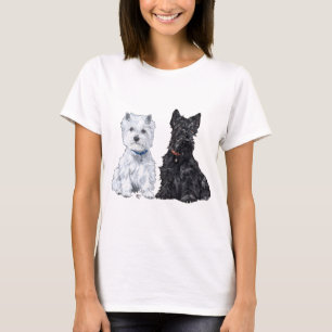 West Highland White & Schottische Terrier T-Shirt