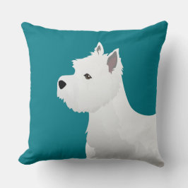 West Highland White Terrier Basic Breed Design Kissen