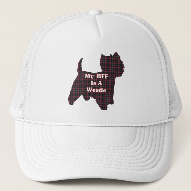 West Highland White Terrier BESTE FREUNDIN Hat Truckerkappe (Vorderseite)