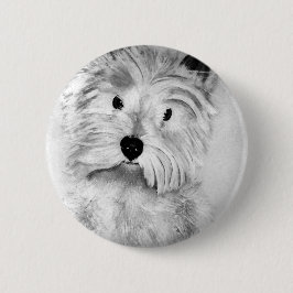 West Highland White Terrier Button