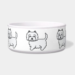 West Highland White Terrier Cartoon Dog Napf