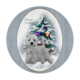 West Highland White Terrier Christmas Schneidebrett