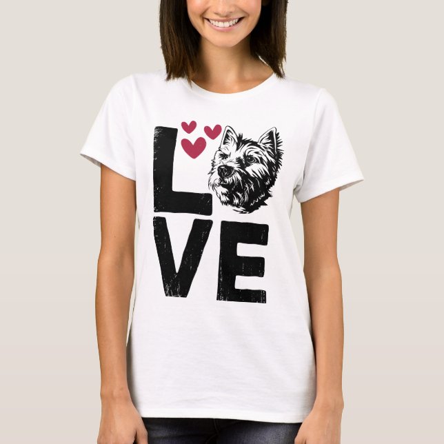 West Highland White Terrier – Cute Westie Dog Love T-Shirt (Vorderseite)