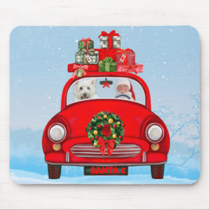 West Highland White Terrier Dog mit dem Weihnachts Mousepad