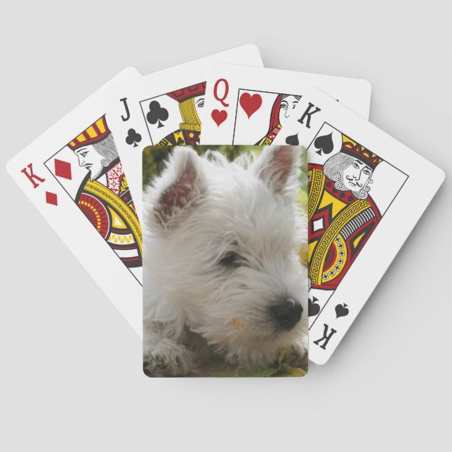 West Highland White Terrier Dog Playing Cards Spielkarten (Rückseite)