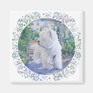 West Highland White Terrier Garten Magnet