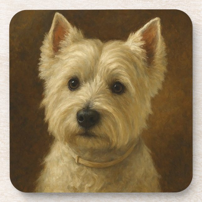 West Highland White Terrier Getränkeuntersetzer (Vorderseite)