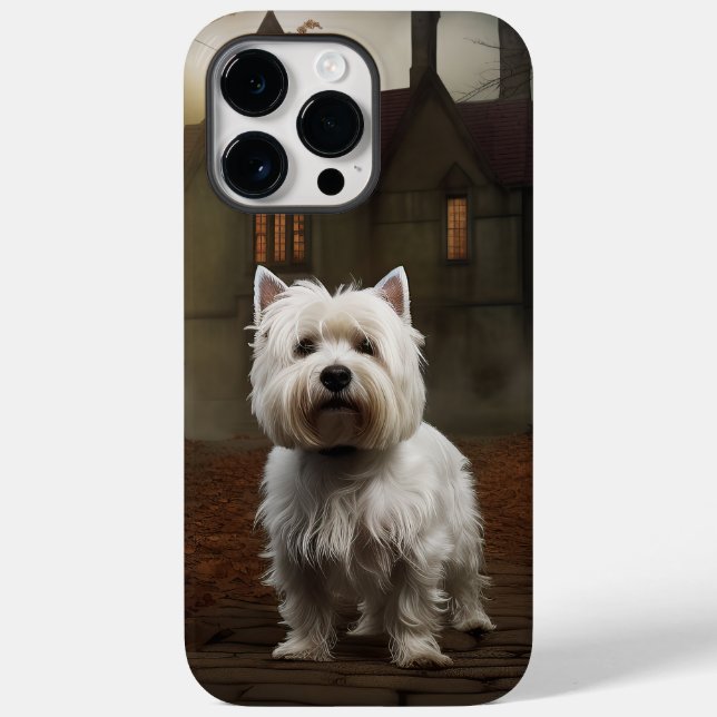 West Highland White Terrier Halloween Beängstigend Case-Mate iPhone 14 Pro Max Hülle (Rückseite)