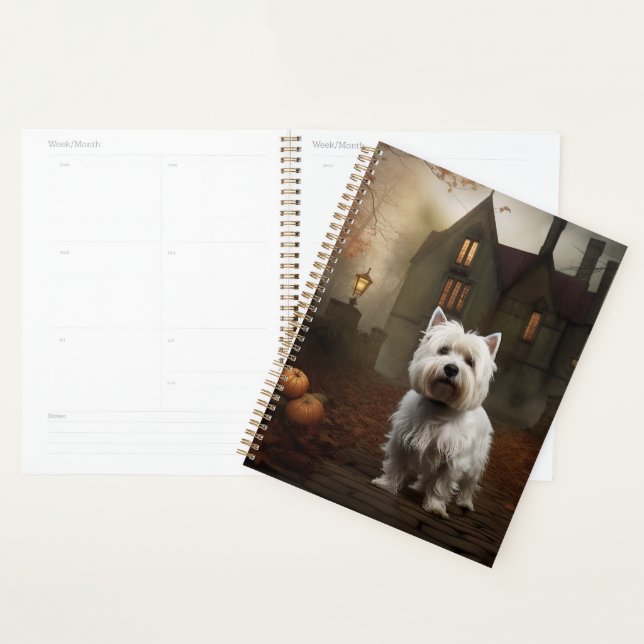 West Highland White Terrier Halloween effrayant (Devant avec enveloppe)