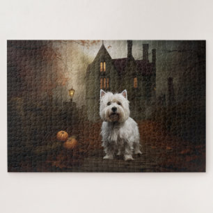 West Highland White Terrier Halloween Gruselig