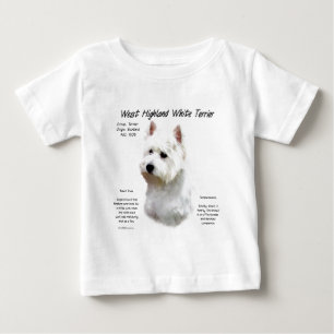 West Highland White Terrier History Design Baby T-shirt