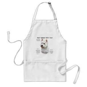 West Highland White Terrier History Design Schürze