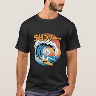 West Highland White Terrier Japanisch Kanagawa Wav T-Shirt