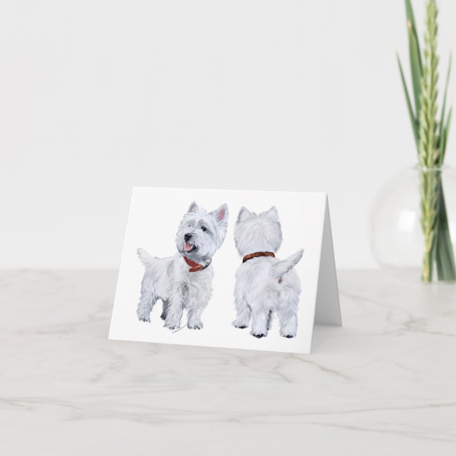 West Highland White Terrier Karte (Vorderseite)