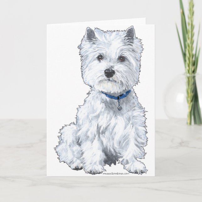 West Highland White Terrier Karte (Vorderseite)