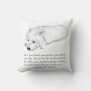West Highland White Terrier Keepake Kissen