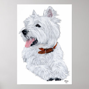 West Highland White Terrier Küchenchef Poster