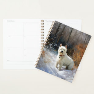 West Highland White Terrier lassen es Weihnachten Planer