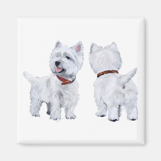 West Highland White Terrier Magnet (Vorne)