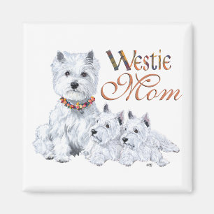 West Highland White Terrier Mama & Pups Magnet