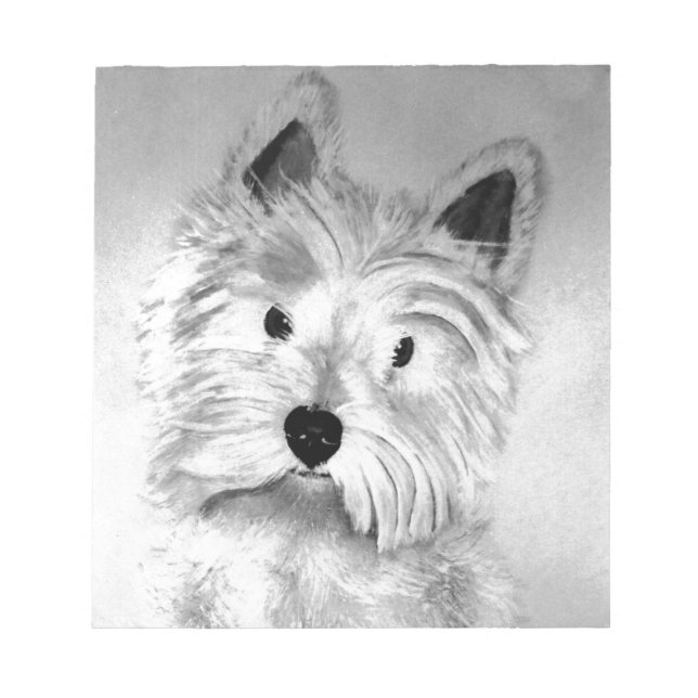West Highland White Terrier Notizblock (Vorderseite)