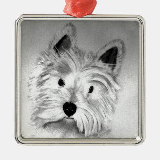 West Highland White Terrier Ornament Aus Metall