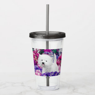 West Highland White Terrier Painting Dog Art Acryltrinkbecher