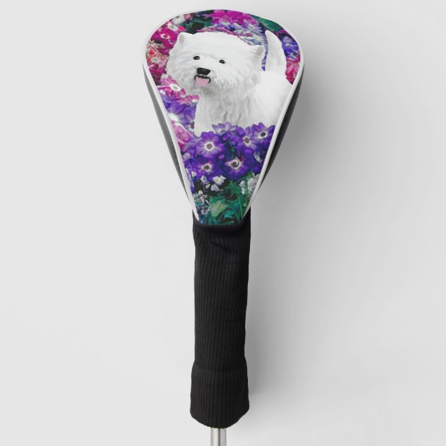 West Highland White Terrier Painting Dog Art Golf Headcover (Vorderseite)