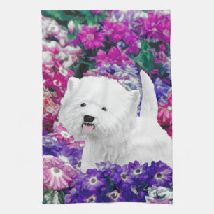West Highland White Terrier Painting Dog Art Handtuch