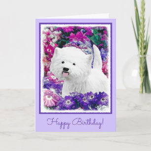 West Highland White Terrier Painting Dog Art Karte