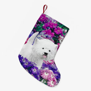 West Highland White Terrier Painting Dog Art Kleiner Weihnachtsstrumpf