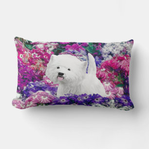West Highland White Terrier Painting Dog Art Lendenkissen