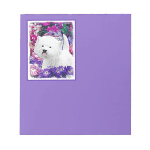 West Highland White Terrier Painting Dog Art Notizblock