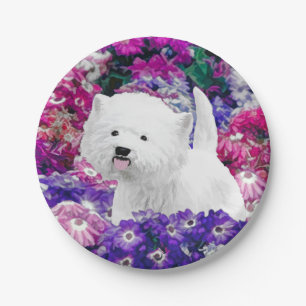 West Highland White Terrier Painting Dog Art Pappteller
