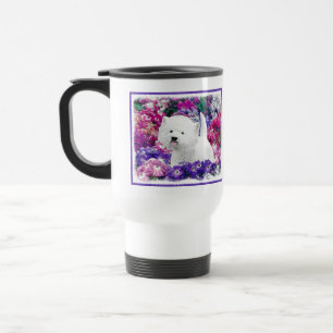 West Highland White Terrier Painting Dog Art Reisebecher