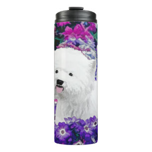 West Highland White Terrier Painting Dog Art Thermosbecher