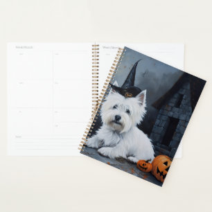 West Highland White Terrier Pumpkin Halloween Planer