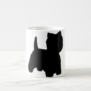 West Highland White Terrier Silhouette Kaffeetasse