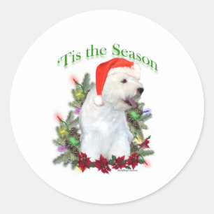 West Highland White Terrier "Tis Runder Aufkleber