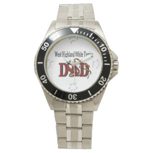 West Highland White Terrier Vater Geschenke Armbanduhr
