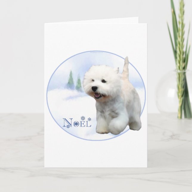 West Highland White Terrier Weihnachten (Vorderseite)