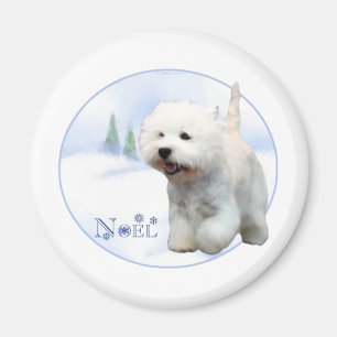 West Highland White Terrier Weihnachten - Magnet