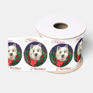 West Highland White Terrier Weihnachten Ripsband
