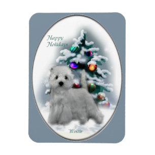 West Highland White Terrier Weihnachtsgeschenke Ho Magnet